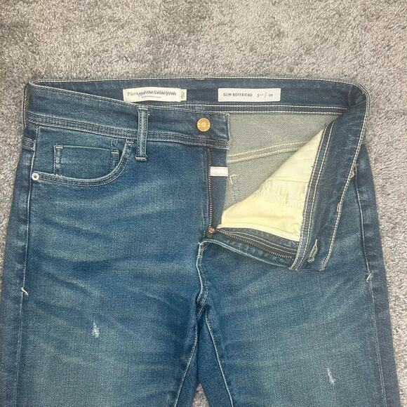 Anthropologie by Pilcro Size 28 Slim Boyfriend Inseam 29.5 inches distressed - Picture 2 of 7